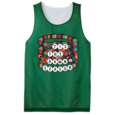 Friendship Bracelet Christmas Tis The Damn Season Mesh Reversible Basketball Jersey Tank