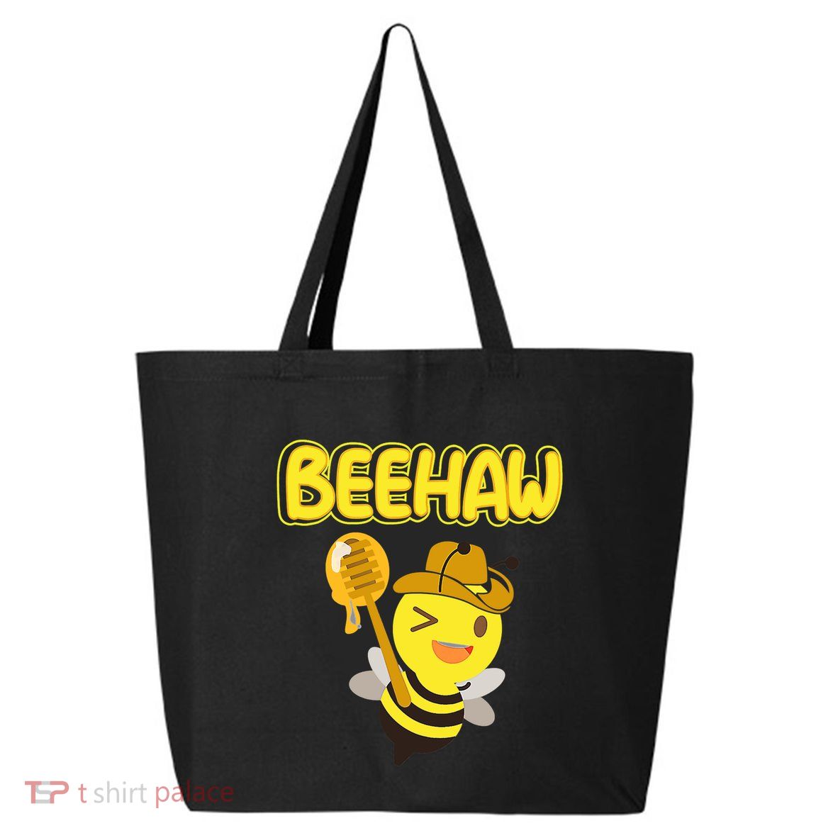 Funny Beehaw Cowboy Bee Cowgirl Bee Country Design 25L Jumbo Tote