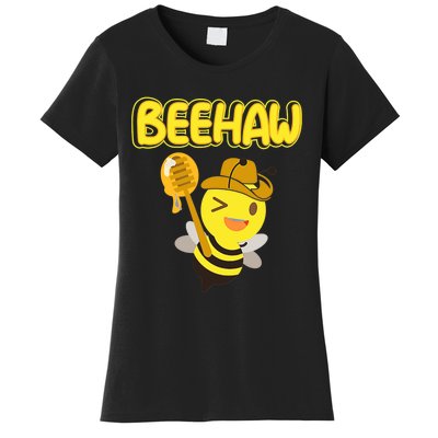 Funny Beehaw Cowboy Bee Cowgirl Bee Country Design Women's T-Shirt