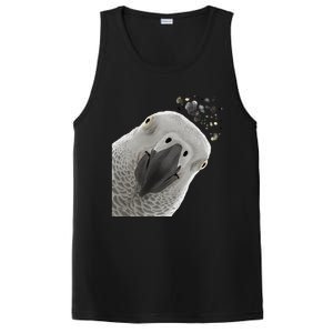 Funny Bird Curious African Gray Parrot Gift PosiCharge Competitor Tank