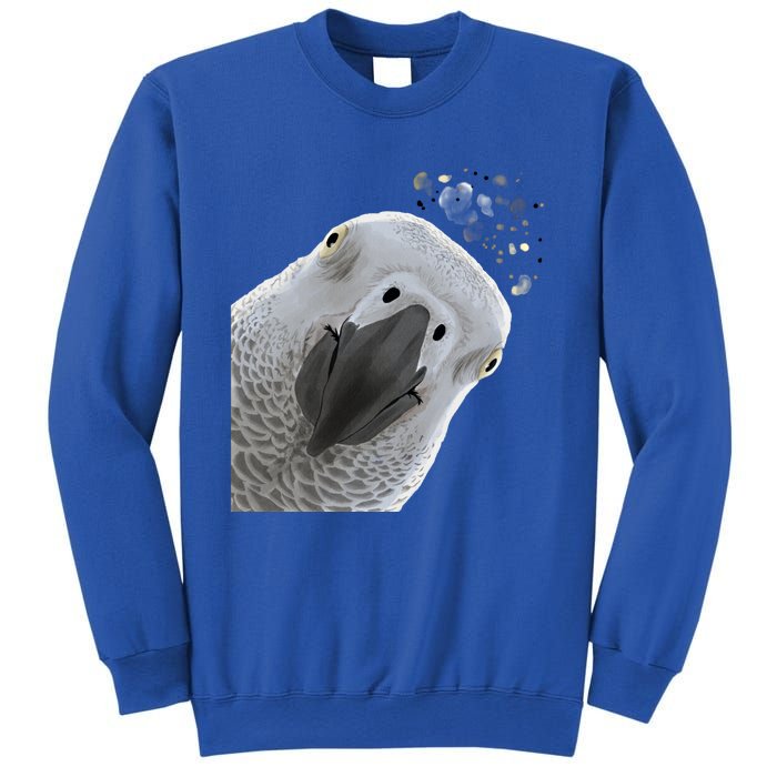 Funny Bird Curious African Gray Parrot Gift Sweatshirt