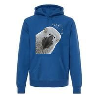 Funny Bird Curious African Gray Parrot Gift Premium Hoodie