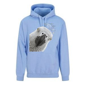 Funny Bird Curious African Gray Parrot Gift Unisex Surf Hoodie