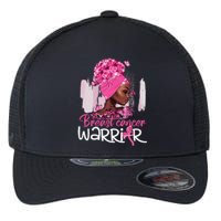 Fighting Breast Cancer Warrior Messy Bun Wear Pink Flexfit Unipanel Trucker Cap