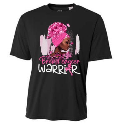 Fighting Breast Cancer Warrior Messy Bun Wear Pink Cooling Performance Crew T-Shirt