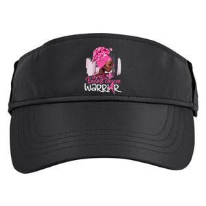 Fighting Breast Cancer Warrior Messy Bun Wear Pink Adult Drive Performance Visor