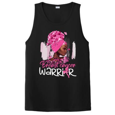 Fighting Breast Cancer Warrior Messy Bun Wear Pink PosiCharge Competitor Tank