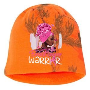 Fighting Breast Cancer Warrior Messy Bun Wear Pink Kati - Camo Knit Beanie