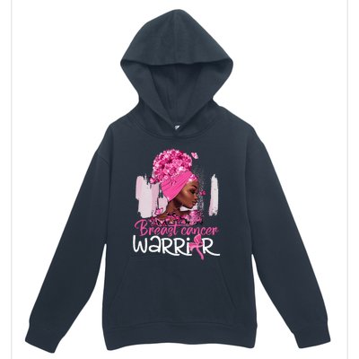 Fighting Breast Cancer Warrior Messy Bun Wear Pink Urban Pullover Hoodie