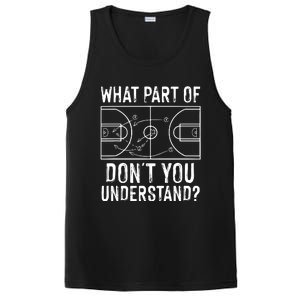 Funny Basketball Coach Design Men Women Ball Game Trainers PosiCharge Competitor Tank