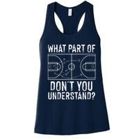 Funny Basketball Coach Design Men Women Ball Game Trainers Women's Racerback Tank