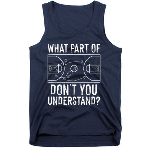 Funny Basketball Coach Design Men Women Ball Game Trainers Tank Top