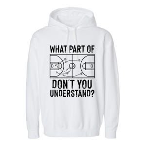 Funny Basketball Coach Design Men Women Ball Game Trainers Garment-Dyed Fleece Hoodie