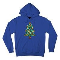 Fun Basketball Christmas Basketball Tree Meaningful Gift Tall Hoodie