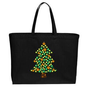 Fun Basketball Christmas Basketball Tree Meaningful Gift Cotton Canvas Jumbo Tote