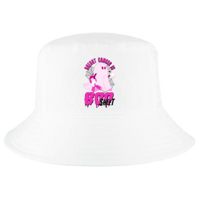 Funny Breast Cancer Is Boo Sheet Halloween Ghost Cool Comfort Performance Bucket Hat