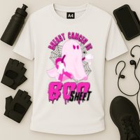 Funny Breast Cancer Is Boo Sheet Halloween Ghost Cooling Performance Crew T-Shirt