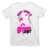 Funny Breast Cancer Is Boo Sheet Halloween Ghost T-Shirt