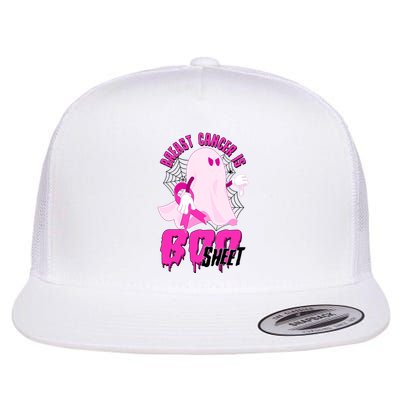 Funny Breast Cancer Is Boo Sheet Halloween Ghost Flatbill Hat