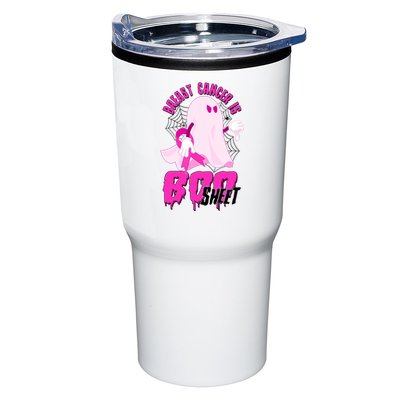 Funny Breast Cancer Is Boo Sheet Halloween Ghost Tumbler