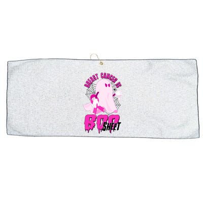 Funny Breast Cancer Is Boo Sheet Halloween Ghost Large Microfiber Waffle Golf Towel