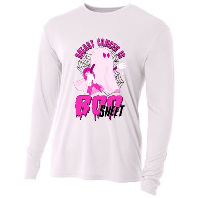 Funny Breast Cancer Is Boo Sheet Halloween Ghost Cooling Performance Long Sleeve Crew