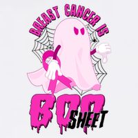 Funny Breast Cancer Is Boo Sheet Halloween Ghost Baby Bodysuit