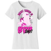 Funny Breast Cancer Is Boo Sheet Halloween Ghost Women's T-Shirt