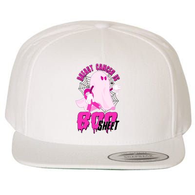 Funny Breast Cancer Is Boo Sheet Halloween Ghost Wool Snapback Cap