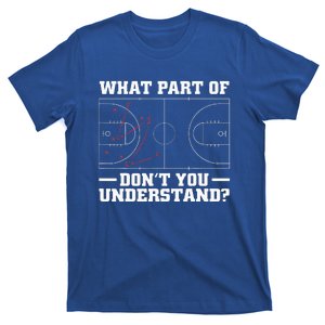 Funny Basketball Coach For Women Tactic Diagram Board T-Shirt