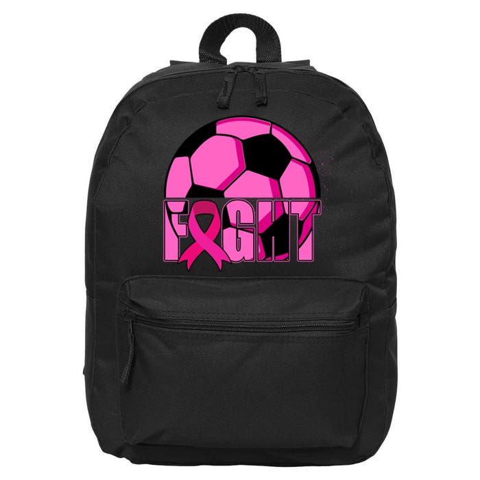 Fight Breast Cancer Soccer 16 in Basic Backpack