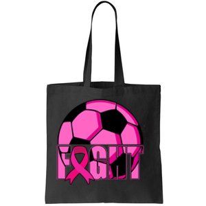 Fight Breast Cancer Soccer Tote Bag