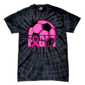 Fight Breast Cancer Soccer Tie-Dye T-Shirt