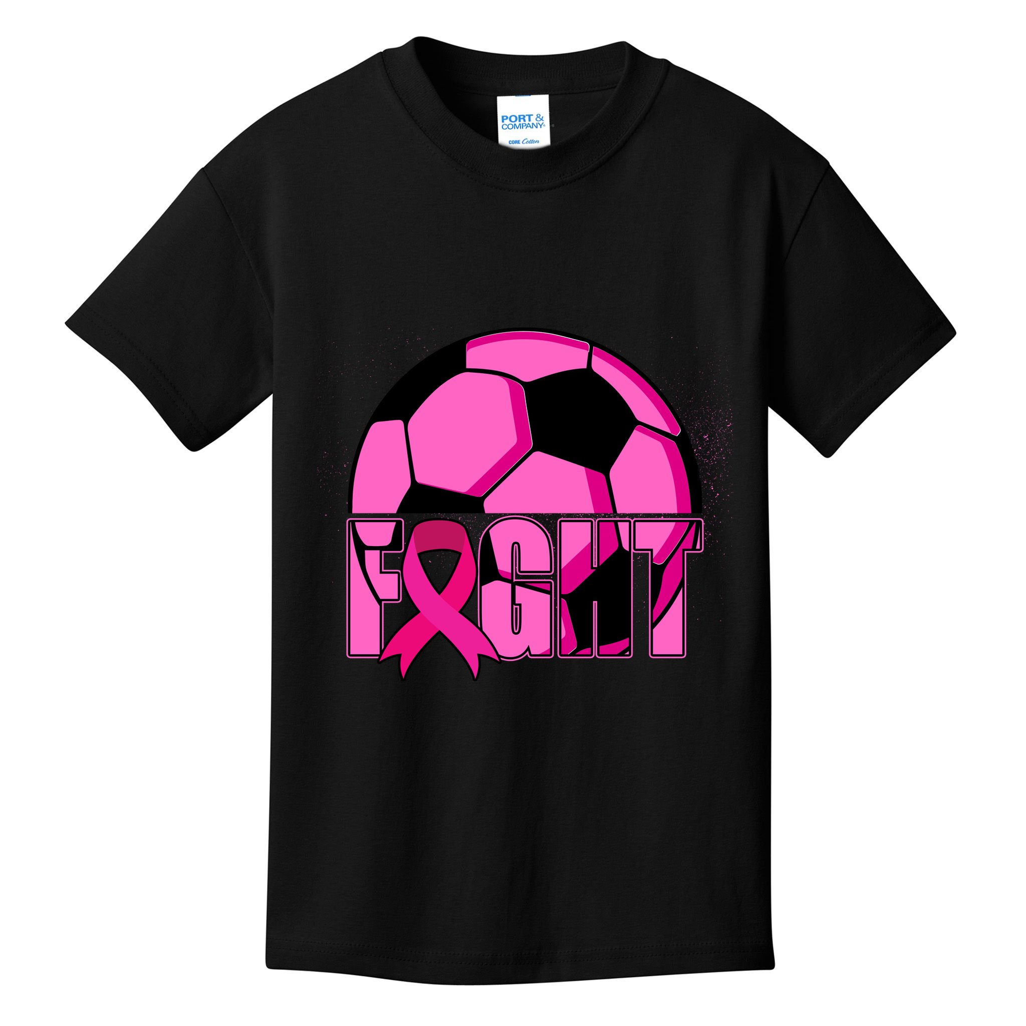 Fight Breast Cancer Soccer Kids T-Shirt