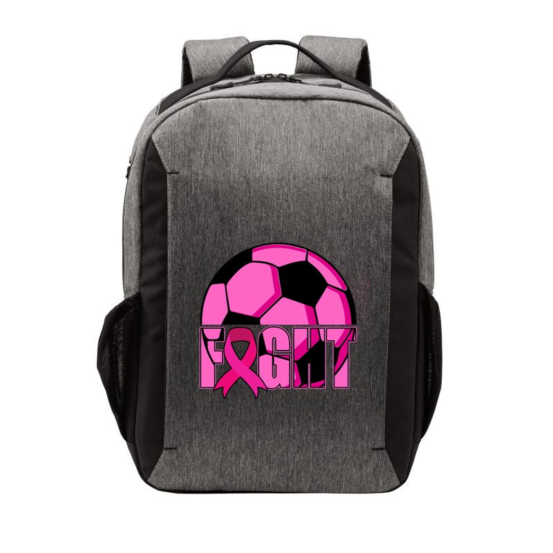 Fight Breast Cancer Soccer Vector Backpack