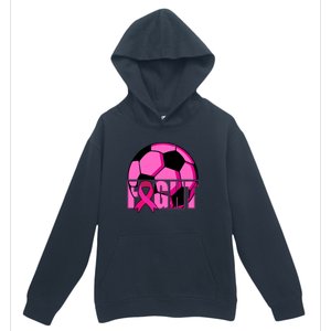 Fight Breast Cancer Soccer Urban Pullover Hoodie