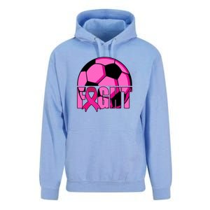 Fight Breast Cancer Soccer Unisex Surf Hoodie