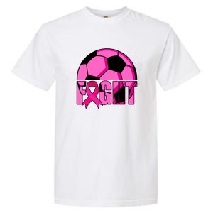 Fight Breast Cancer Soccer Garment-Dyed Heavyweight T-Shirt