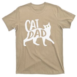 Funny Best Cat Dad Fathers Day Kitty Lover Daddy Papa Christmas Gift T-Shirt