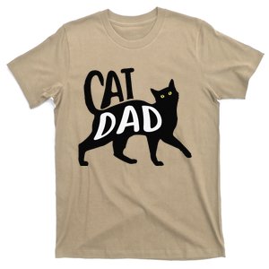 Funny Best Cat Dad Fathers Day Kitty Lover Daddy Papa Christmas T-Shirt