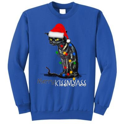 Funny Black Cat Merry Myass Xmas Pajamas Chritsmas Gift Sweatshirt