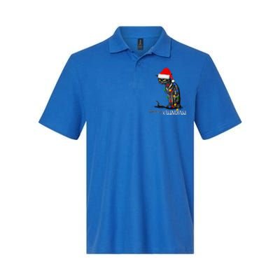 Funny Black Cat Merry Myass Xmas Pajamas Chritsmas Gift Softstyle Adult Sport Polo