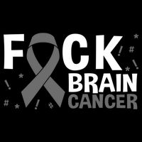 Fuck Brain Cancer Brain Tumor Gray Ribbon Gift Flat Bill Trucker Hat