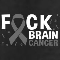 Fuck Brain Cancer Brain Tumor Gray Ribbon Gift Golf Towel