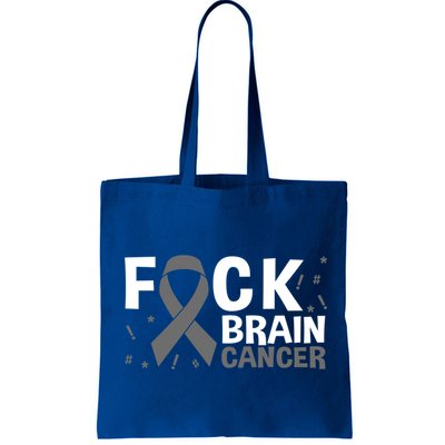 Fuck Brain Cancer Brain Tumor Gray Ribbon Gift Bag