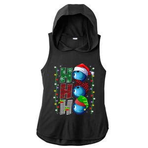 Funny Bowling Christmas Ugly Sweater Bowling Xmas Outfit Cool Gift Ladies PosiCharge Tri-Blend Wicking Draft Hoodie Tank