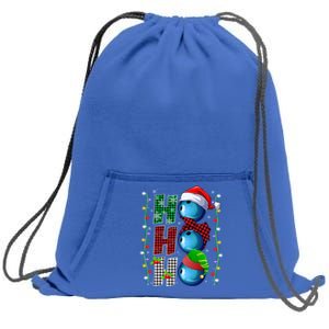 Funny Bowling Christmas Ugly Sweater Bowling Xmas Outfit Cool Gift Sweatshirt Cinch Pack Bag