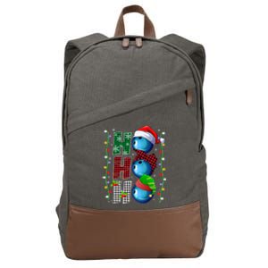 Funny Bowling Christmas Ugly Sweater Bowling Xmas Outfit Cool Gift Cotton Canvas Backpack