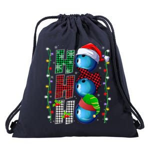 Funny Bowling Christmas Ugly Sweater Bowling Xmas Outfit Cool Gift Drawstring Bag