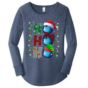 Funny Bowling Christmas Ugly Sweater Bowling Xmas Outfit Cool Gift Women's Perfect Tri Tunic Long Sleeve Shirt